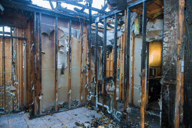 Professional Fire Damage Removal technician working in Belle Mead, NJ